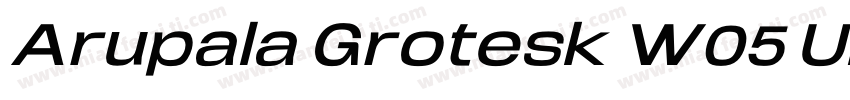 Arupala Grotesk W05 Ultra It字体转换